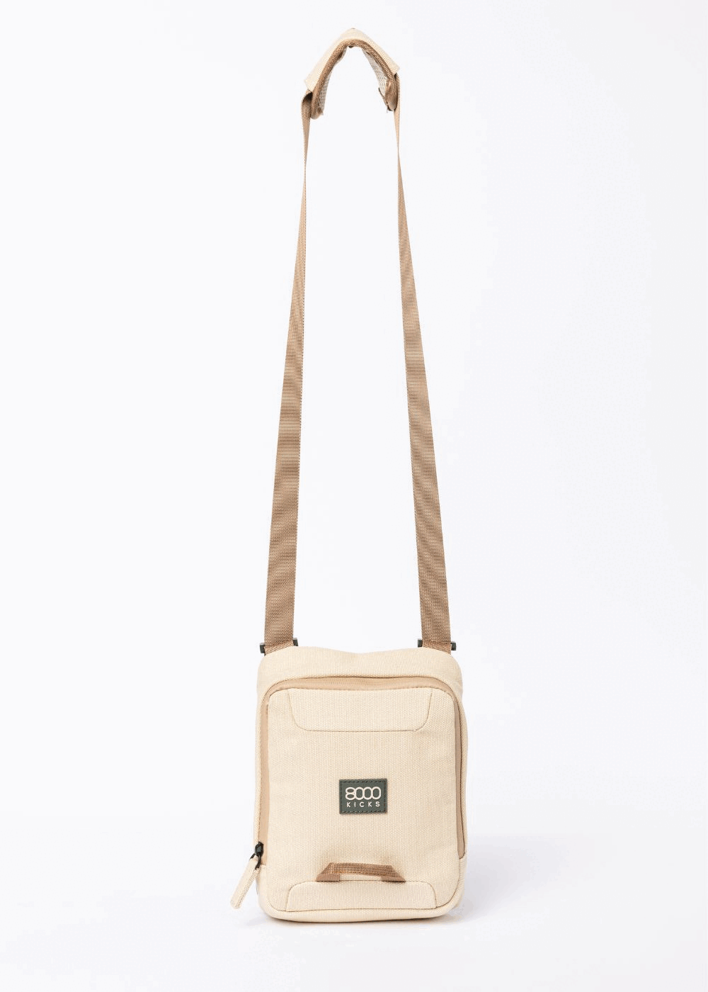 Front/Shoulder Bag - Beige / Green / Black